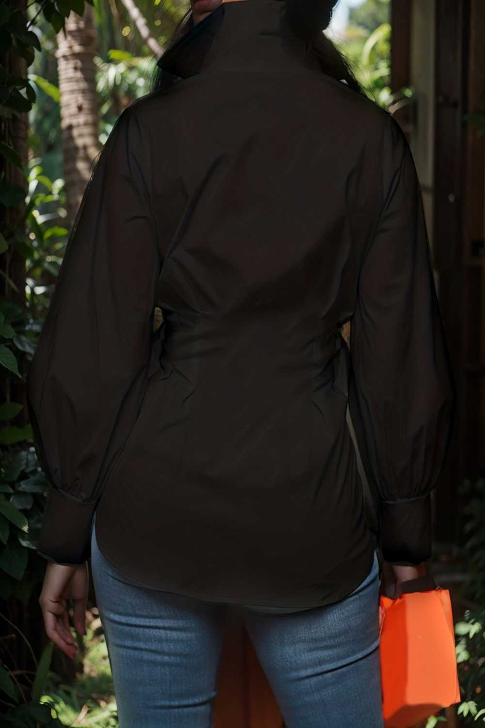 plus size casual blouse women s plus solid button up lantern sleeve turn down collar nipped waist blouse 106524