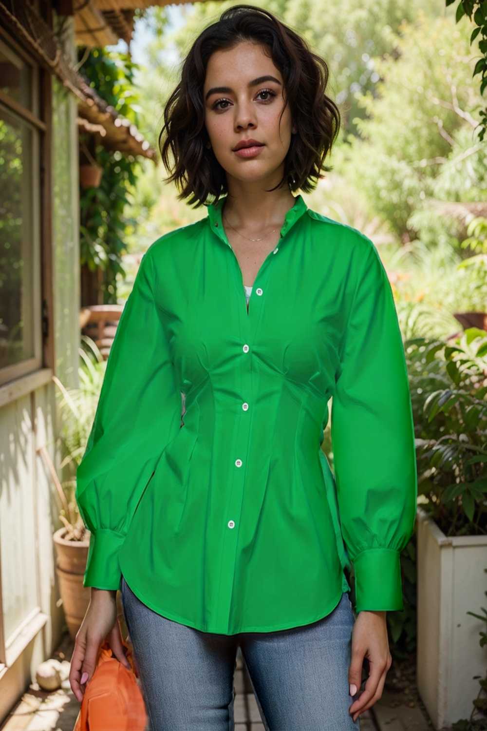 plus size casual blouse women s plus solid button up lantern sleeve turn down collar nipped waist blouse 108548