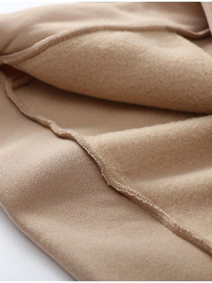 Women's Tracksuit Sweatsuit 2 Piece Street Winter Long Sleeve Fleece Thermal Warm Breathable Soft Fitness Running Jogging Sportswear Activewear Camel Almond Light Brown - LuckyFash™