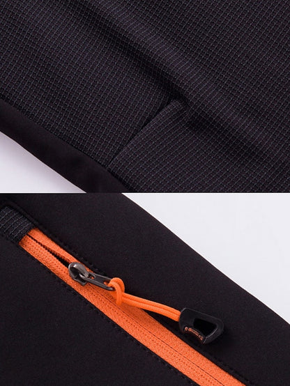 Women's Hiking Pants Trousers Fleece Lined Pants Softshell Pants Winter Outdoor Waterproof Windproof Thermal Warm Elastic Waist Fashion Bottoms Blue Red Skiing Camping Ski / Snowboard - LuckyFash™