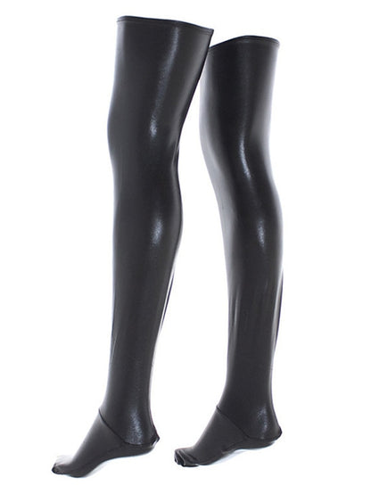 Cosplay leather pants high socks stockings performance clothes stage clothes sexy leather socks sexy babydoll - LuckyFash™