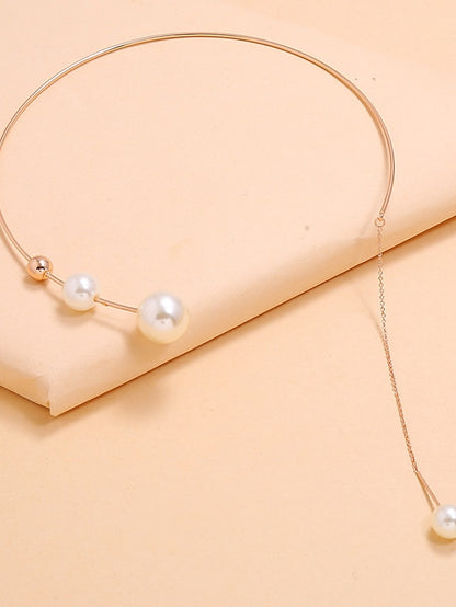 Women's necklace Chic & Modern Special Occasion Geometry Necklaces / Imitation Pearl / Fall / Winter / Spring / Summer - LuckyFash™