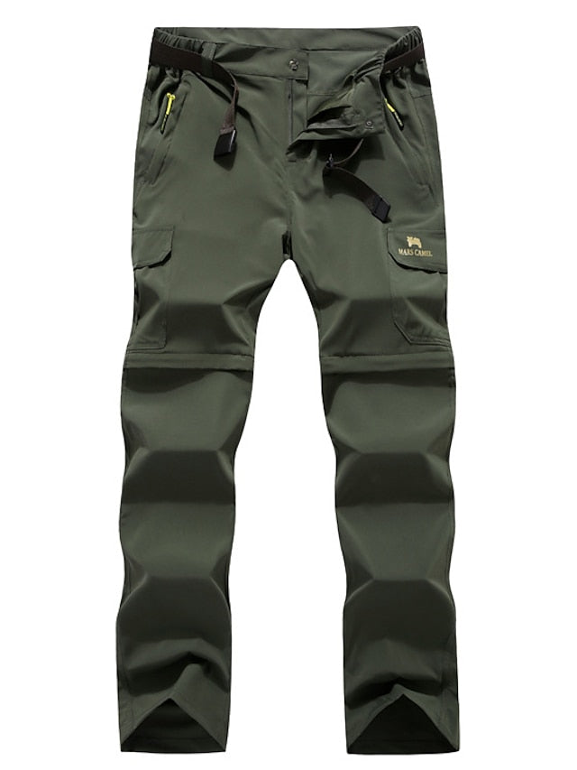Women's Convertible Zip Off Pants Hiking Pants Trousers Summer Outdoor Breathable Quick Dry Stretchy Wear Resistance Pants / Trousers Bottoms Black Army Green Camping / Hiking Fishing S M L - LuckyFash™