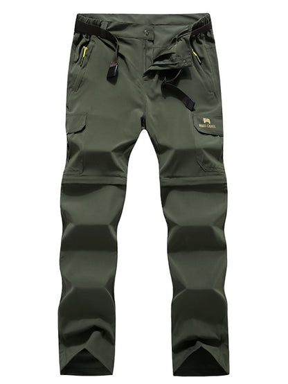 Women's Convertible Zip Off Pants Hiking Pants Trousers Summer Outdoor Breathable Quick Dry Stretchy Wear Resistance Pants / Trousers Bottoms Black Army Green Camping / Hiking Fishing S M L - LuckyFash™