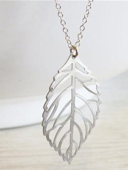 Women's necklace Fashion Outdoor Leaf Necklaces - LuckyFash™