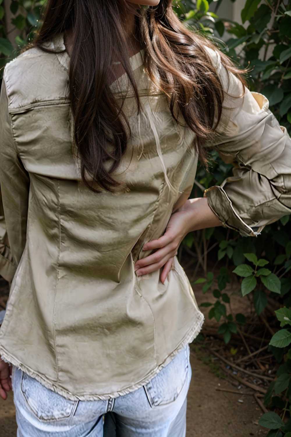 ruched trim button up long sleeve collared casual jacket 106747