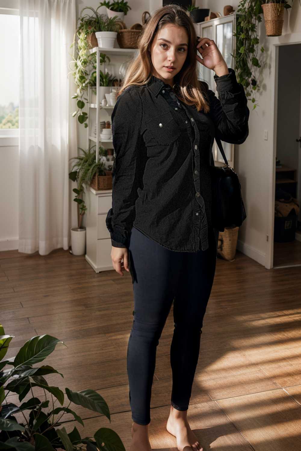 ruched trim button up long sleeve collared casual jacket 106743