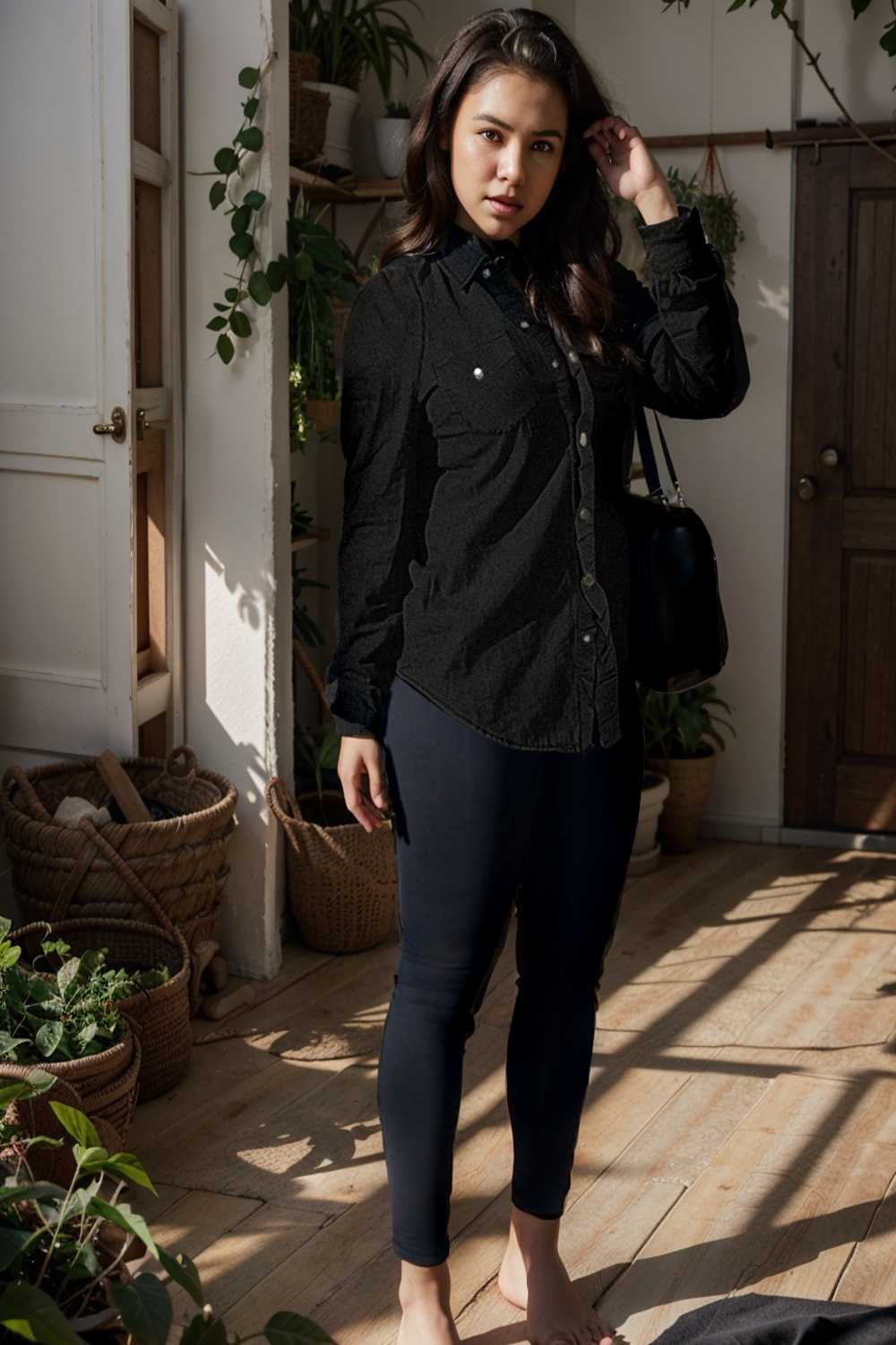 ruched trim button up long sleeve collared casual jacket 110080
