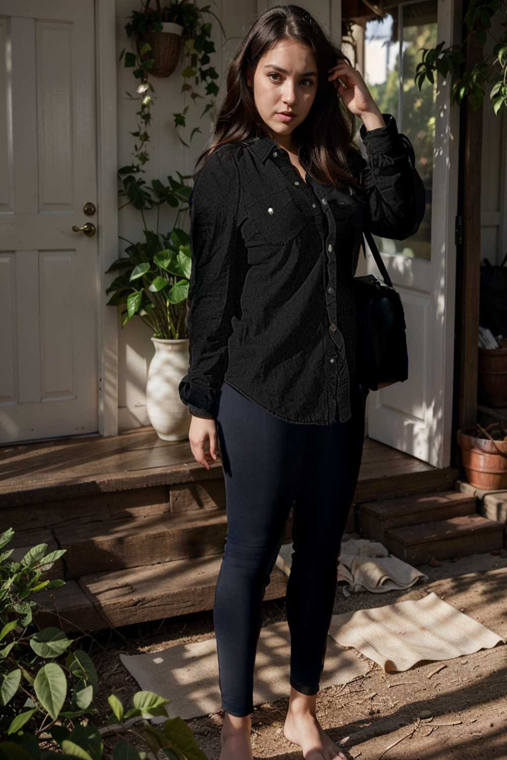 ruched trim button up long sleeve collared casual jacket 106738