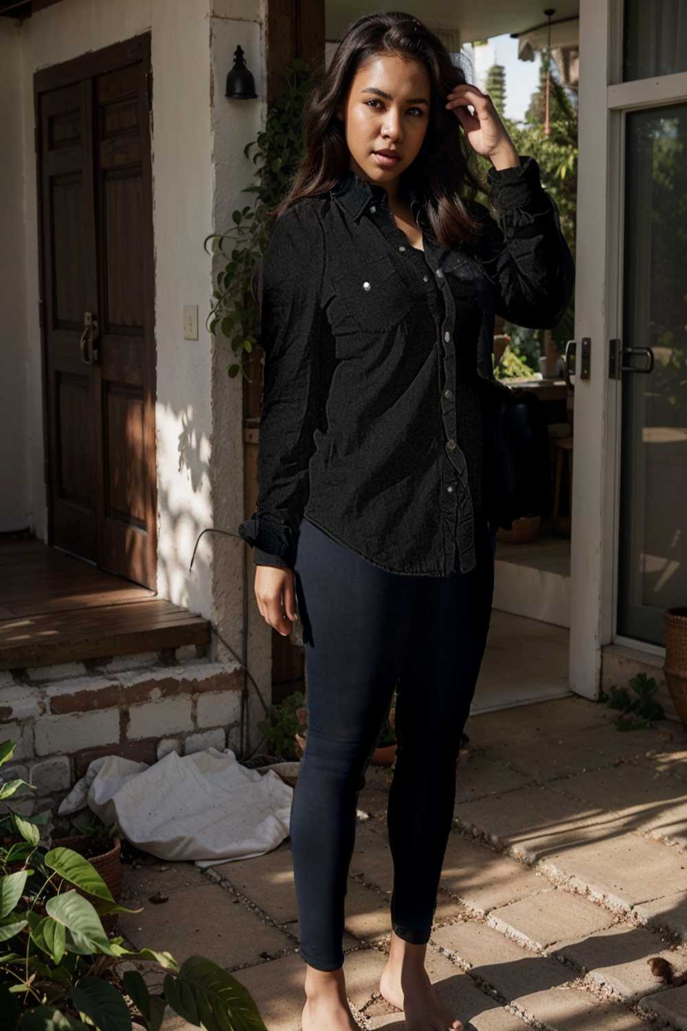 ruched trim button up long sleeve collared casual jacket 109579