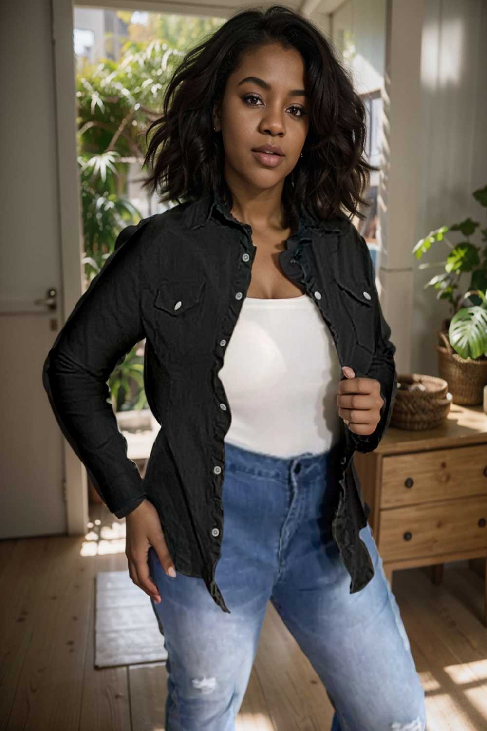 ruched trim button up long sleeve collared casual jacket 108149