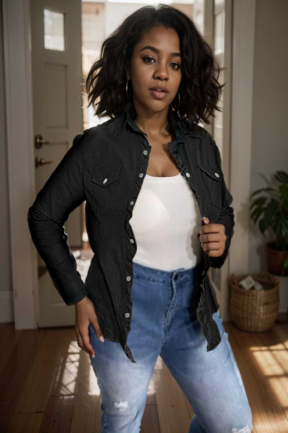 ruched trim button up long sleeve collared casual jacket 110078