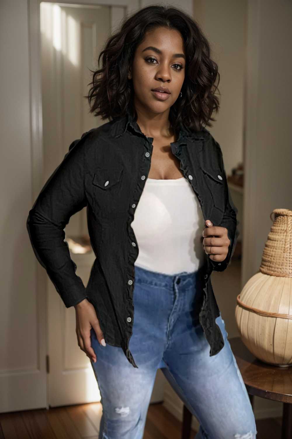 ruched trim button up long sleeve collared casual jacket 108148