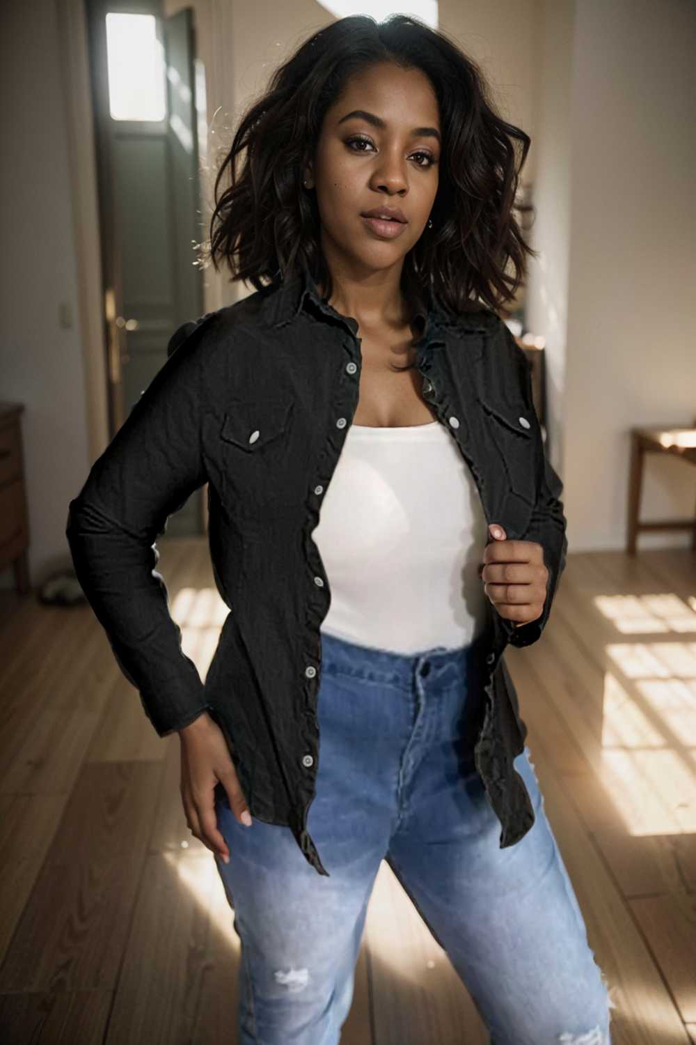 ruched trim button up long sleeve collared casual jacket 109559