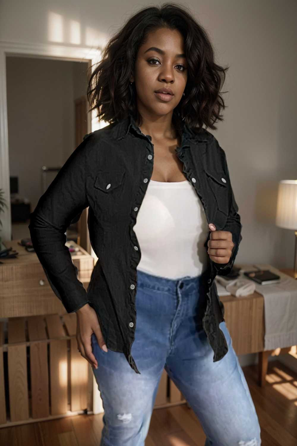 ruched trim button up long sleeve collared casual jacket 109554