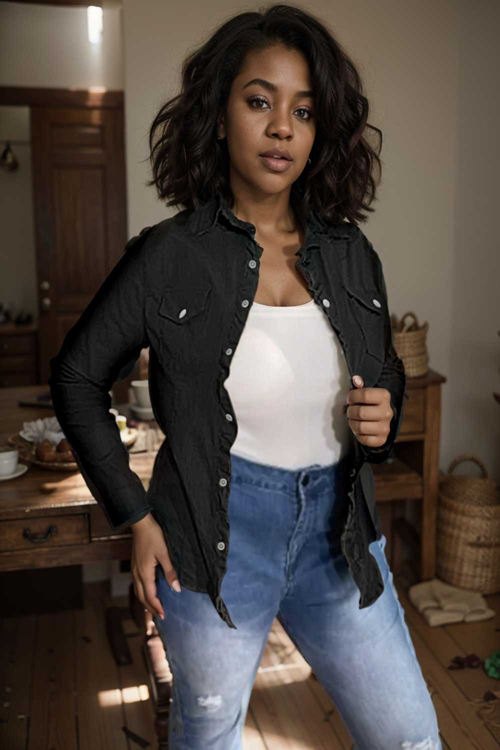 ruched trim button up long sleeve collared casual jacket 109550