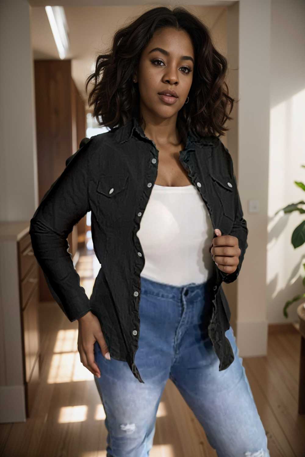 ruched trim button up long sleeve collared casual jacket 109549