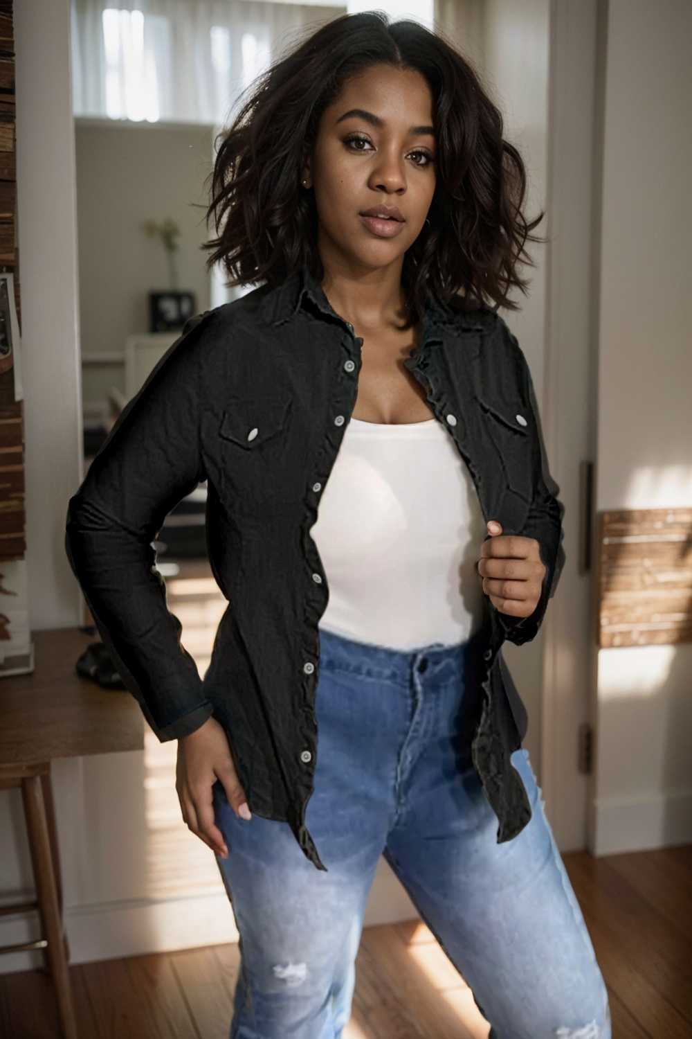 ruched trim button up long sleeve collared casual jacket 109548
