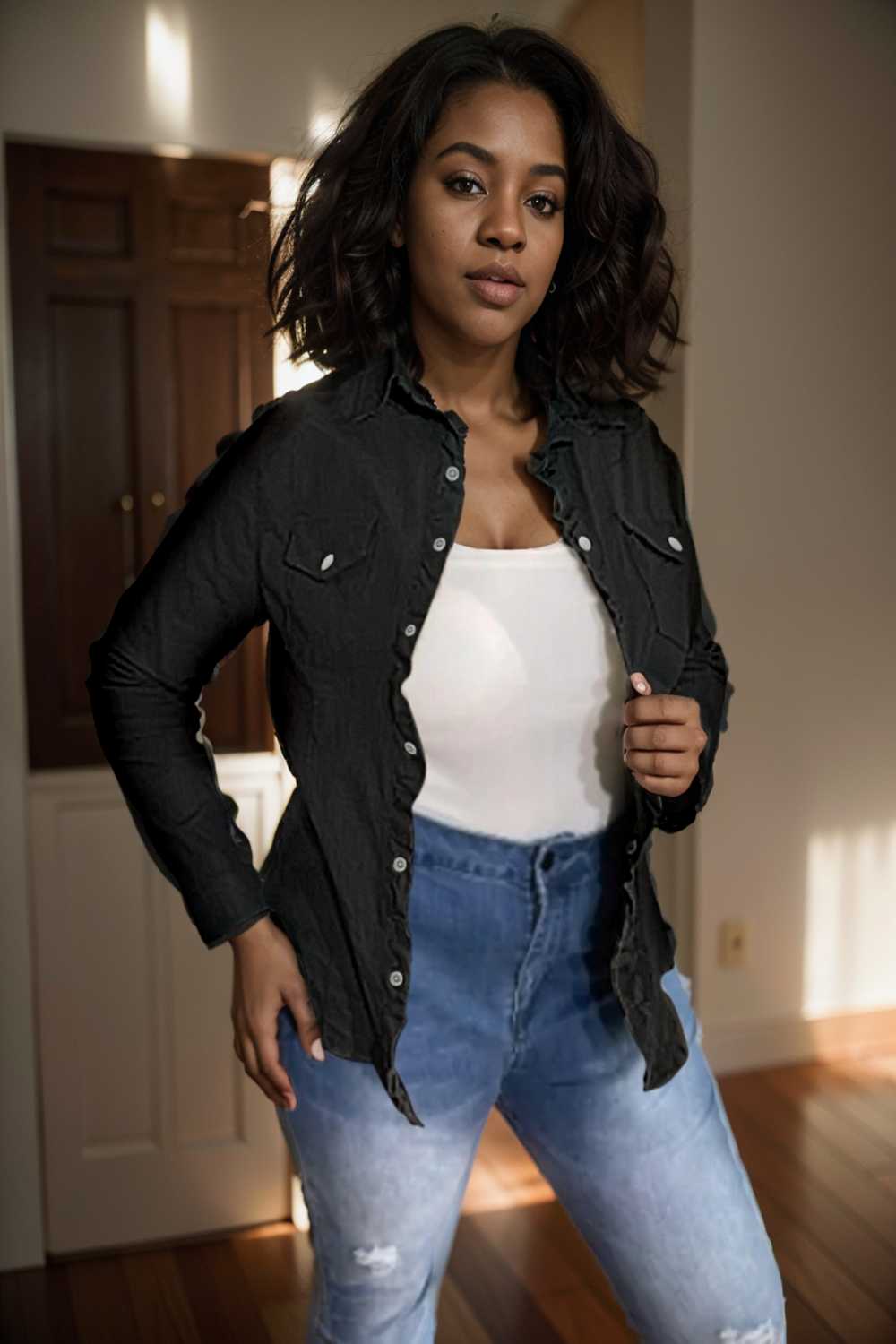 ruched trim button up long sleeve collared casual jacket 109547