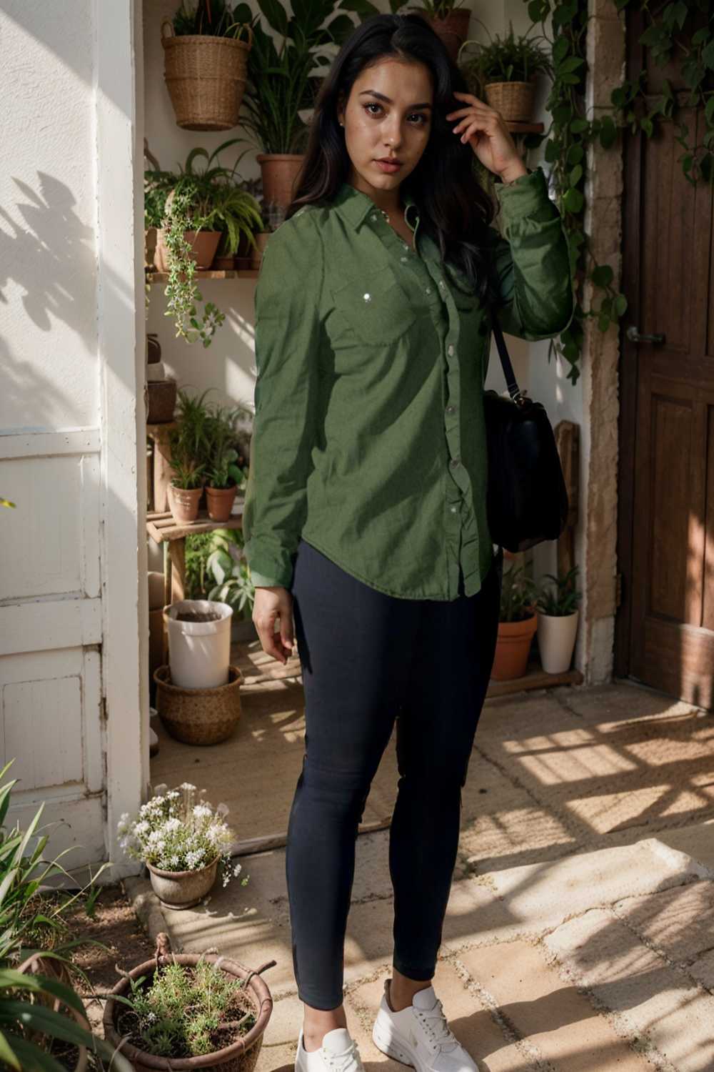 ruched trim button up long sleeve collared casual jacket 106720