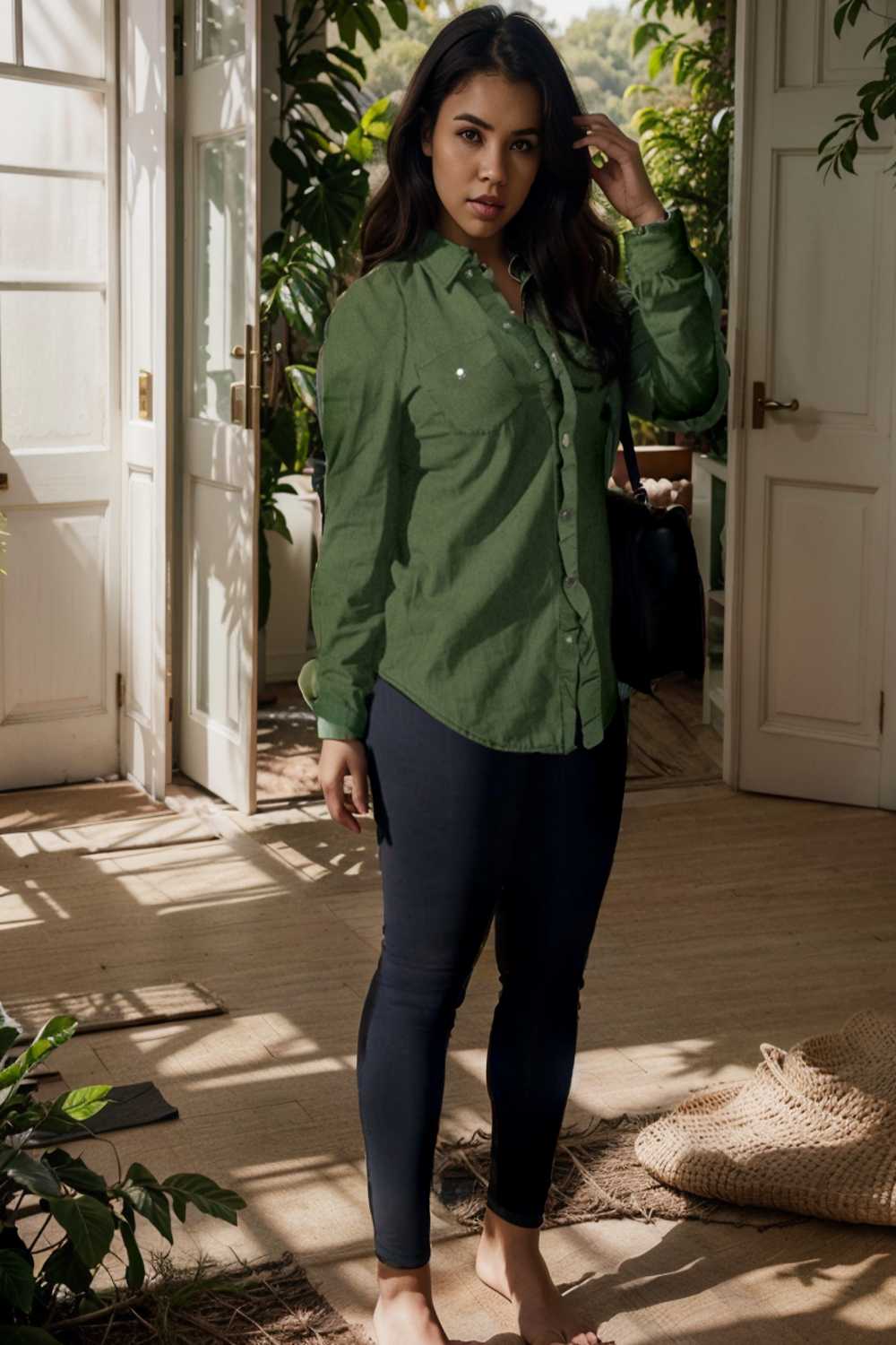 ruched trim button up long sleeve collared casual jacket 107710