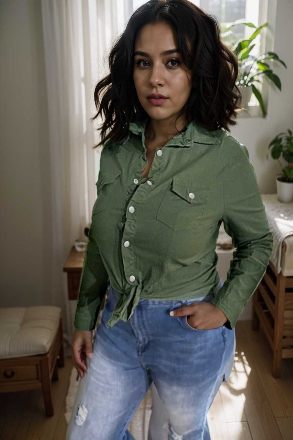 ruched trim button up long sleeve collared casual jacket 106912