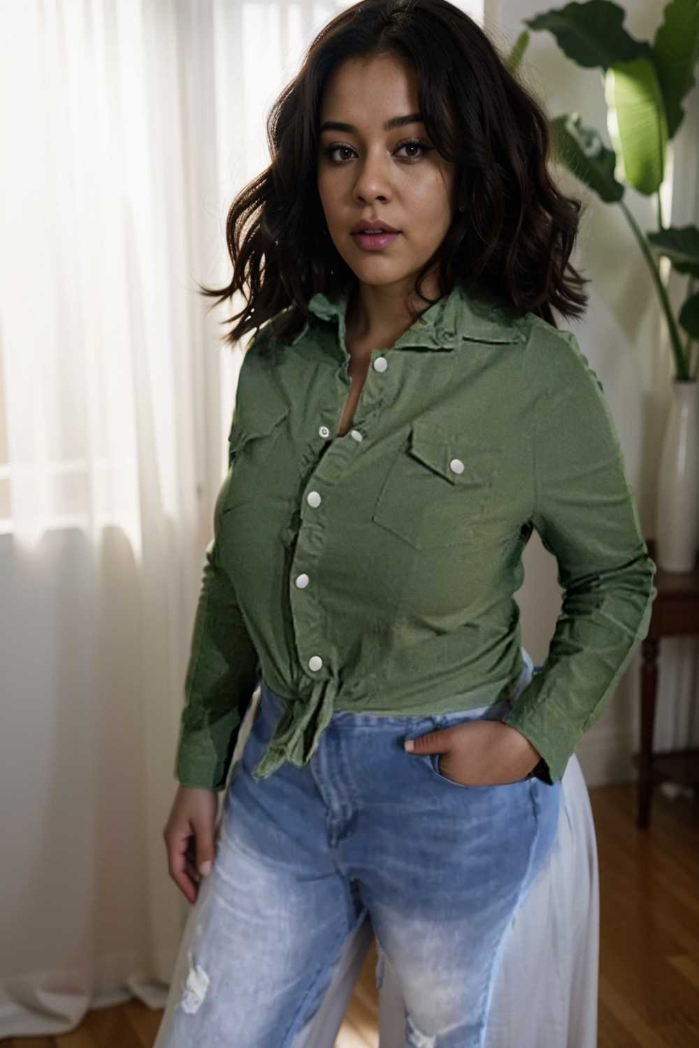 ruched trim button up long sleeve collared casual jacket 107699