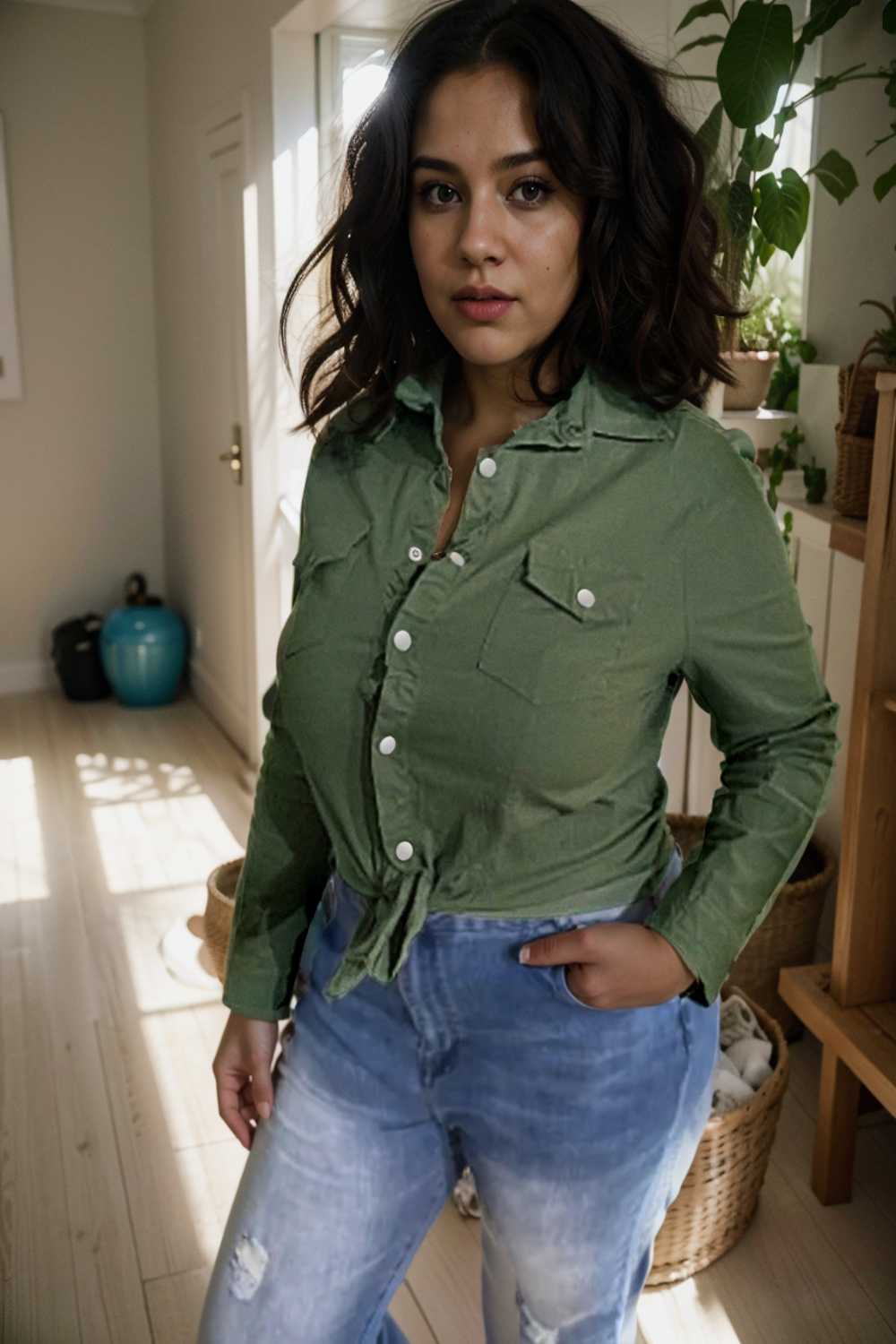 ruched trim button up long sleeve collared casual jacket 106905