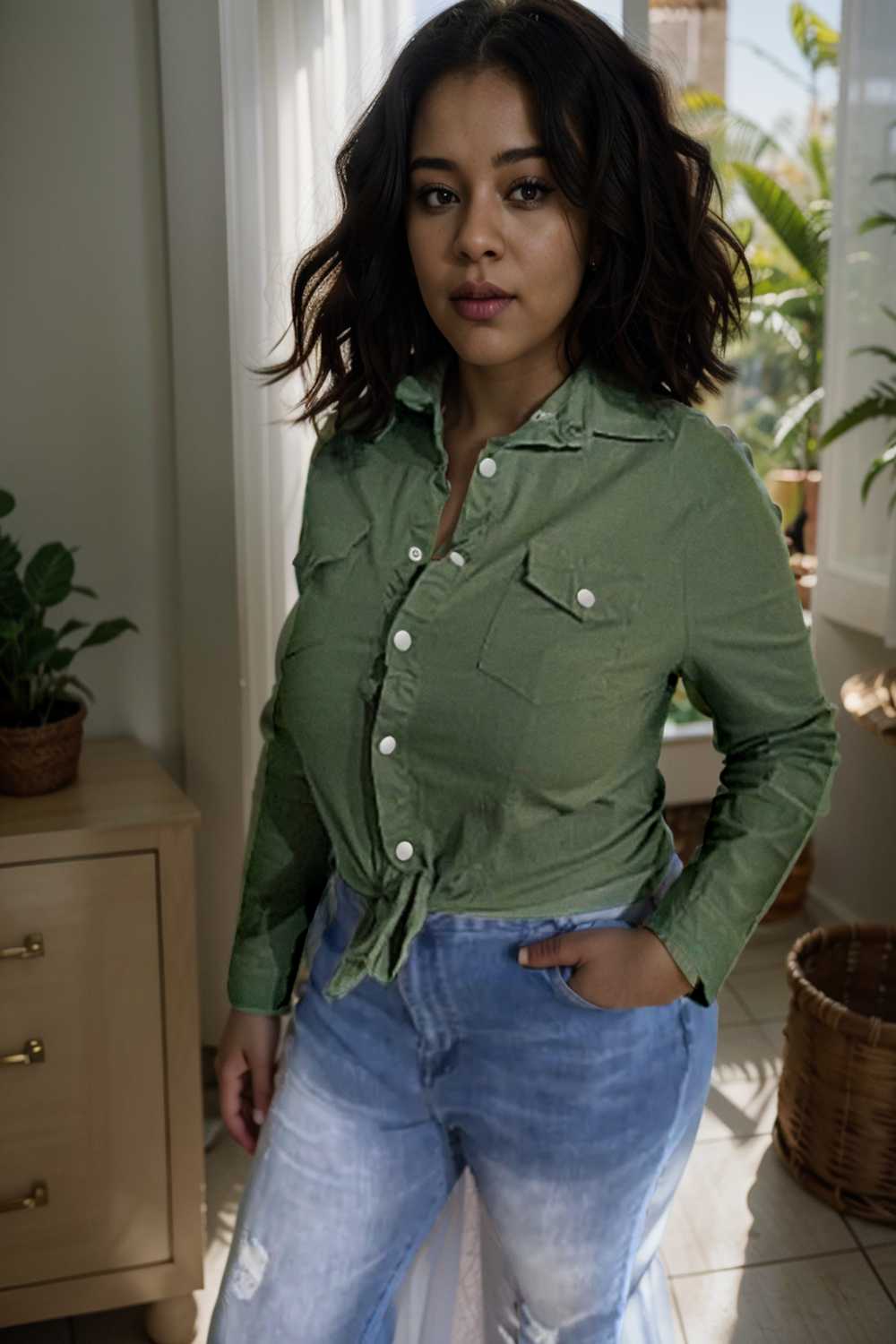 ruched trim button up long sleeve collared casual jacket 107639
