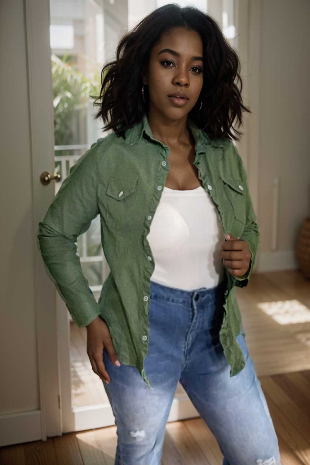 ruched trim button up long sleeve collared casual jacket 107634