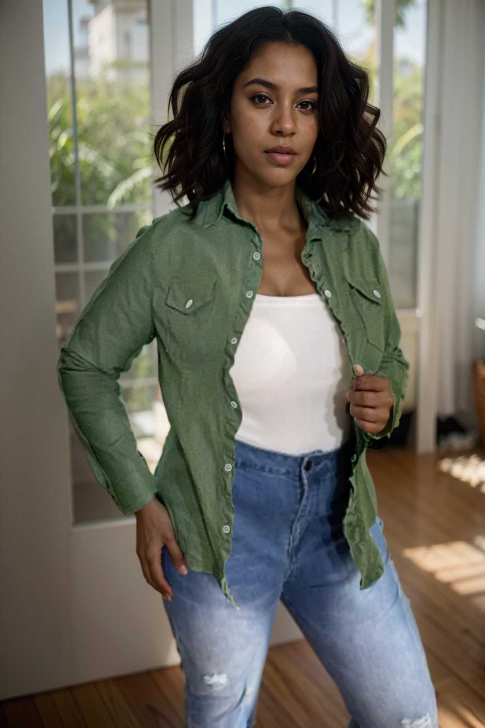 ruched trim button up long sleeve collared casual jacket 106901