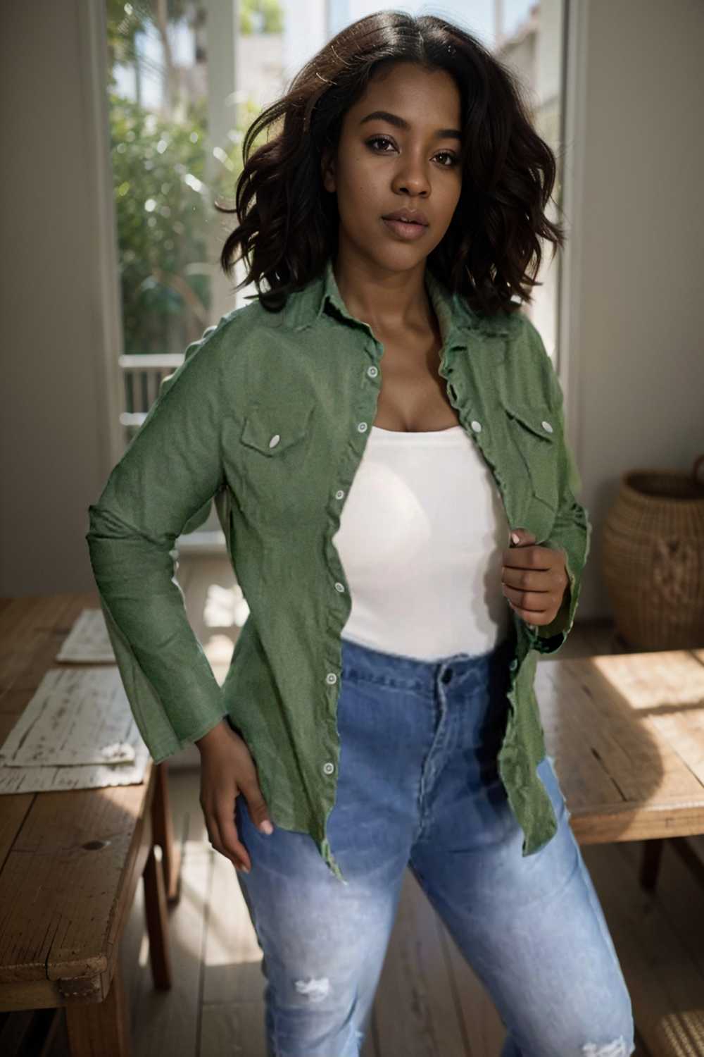 ruched trim button up long sleeve collared casual jacket 107633