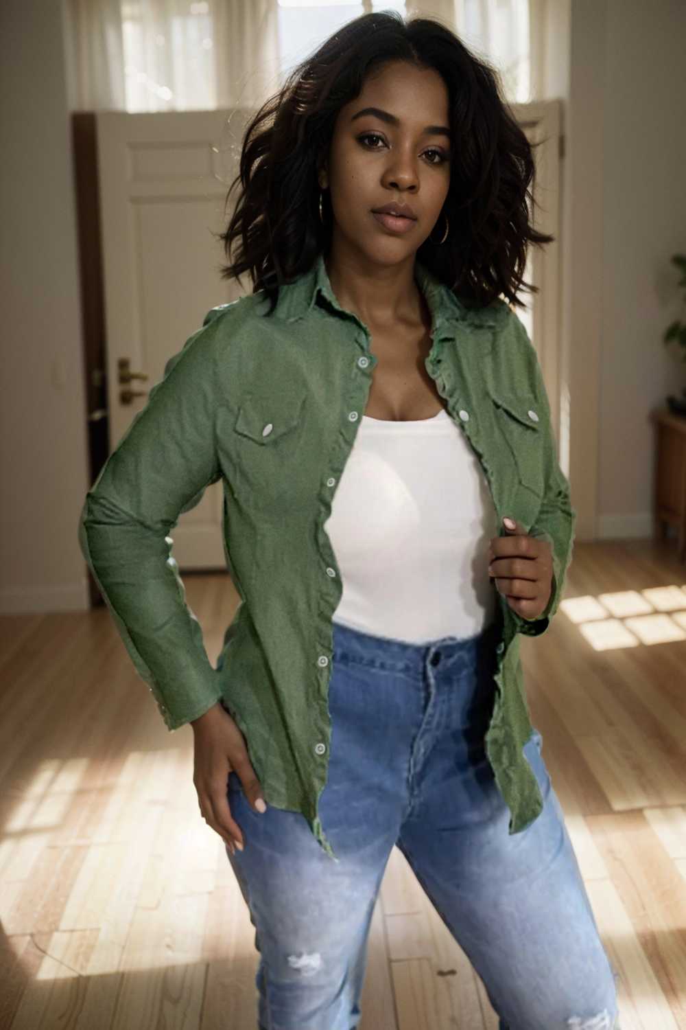 ruched trim button up long sleeve collared casual jacket 107631