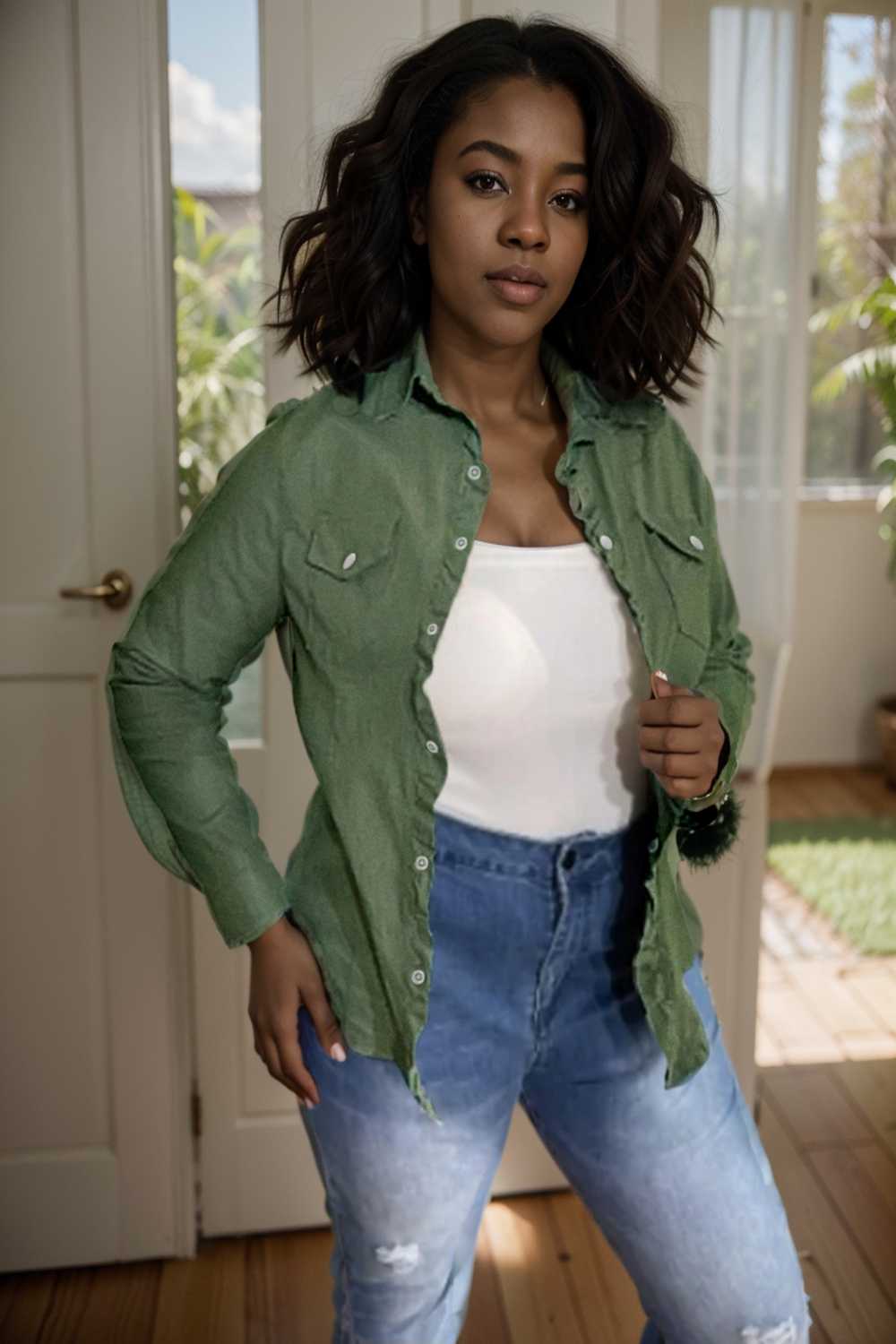 ruched trim button up long sleeve collared casual jacket 107628