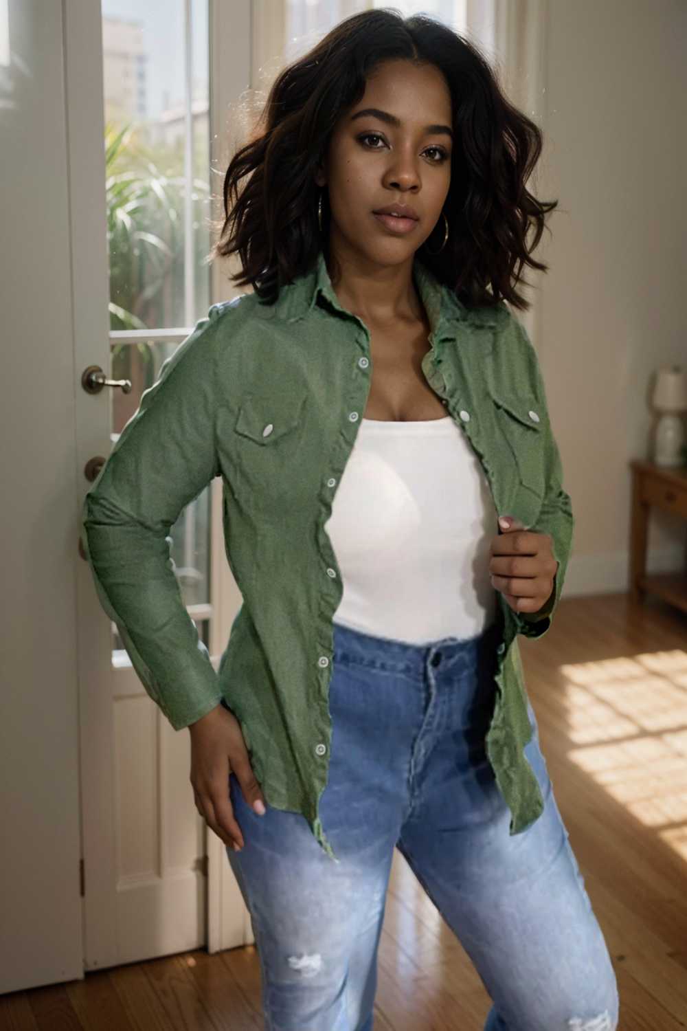 ruched trim button up long sleeve collared casual jacket 107624