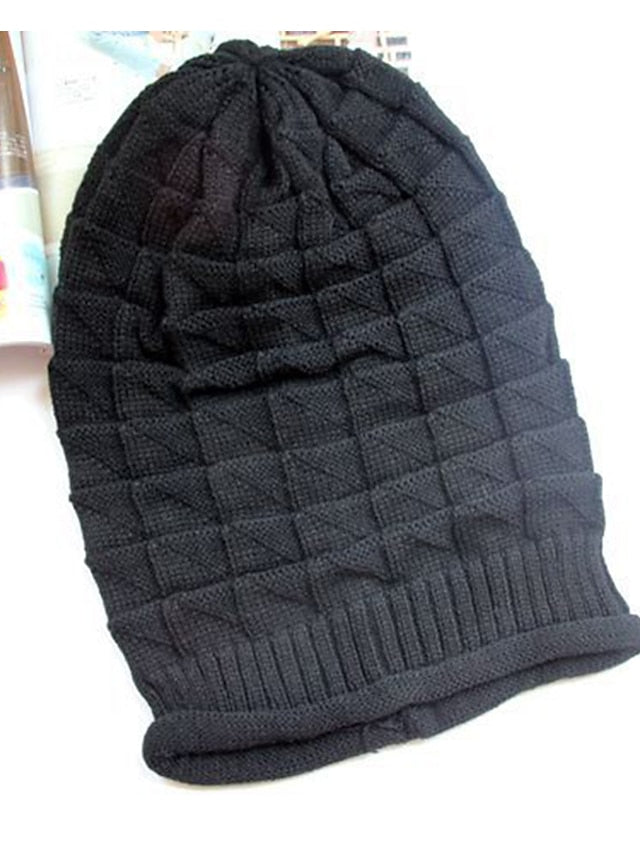 Women's Hat Beanie / Slouchy Black Purple Wine Outdoor Home Street Knitted Pure Color Portable Windproof Comfort - LuckyFash™