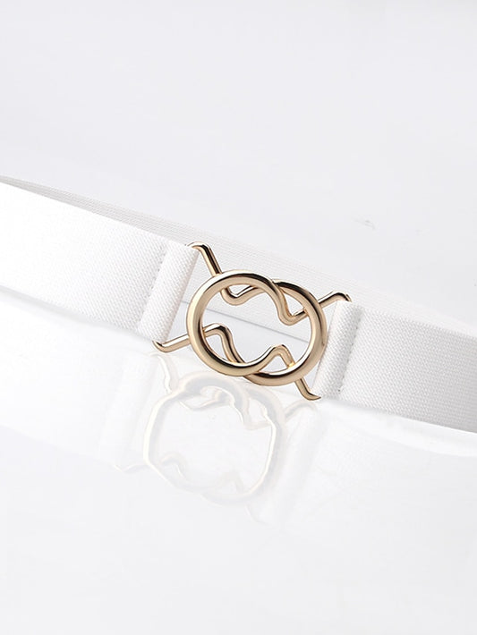 Women's Belt Alloy White Black Gray Pink Camel Wide Belt Outdoor Dailywear Daily Holiday Pure Color / Spring / Summer / Fall / Winter / Coffee - LuckyFash™