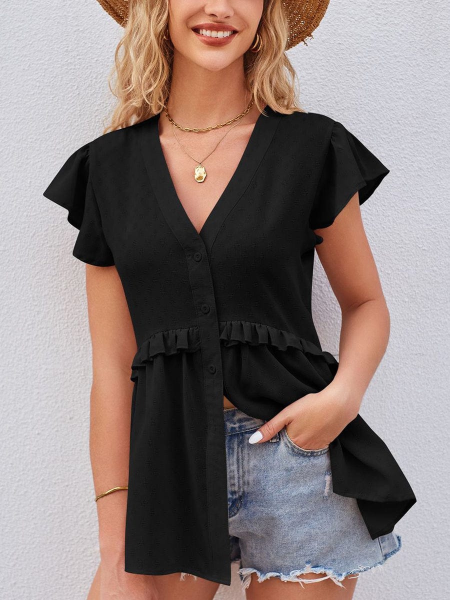 Sheer Waist Detail Short Sleeve T-Shirt