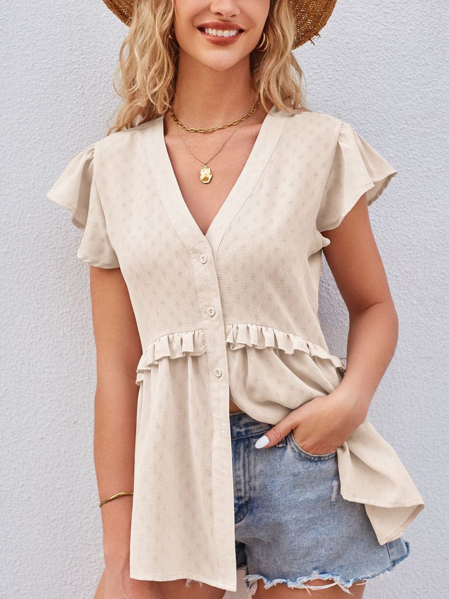 Sheer Waist Detail Short Sleeve T-Shirt