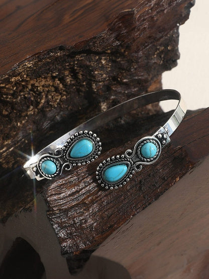 Skobeloff Western Turquoise Stone Bracelet