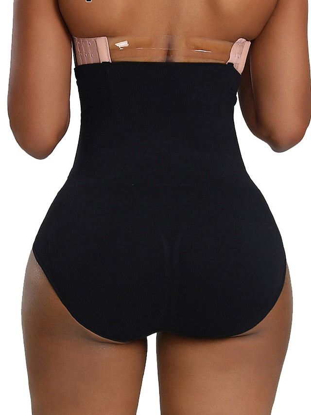 Women's Underwear Shorts Shapewear skin Black (BLACK) High Waist Fashion Shapewear Corsets Casual Daily High Elasticity Short Tummy Control Plain M / L XL / 2XL 3XL / 4XL - LuckyFash™