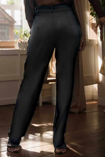 solid color one shoulder short sleeve jumpsuit 109771