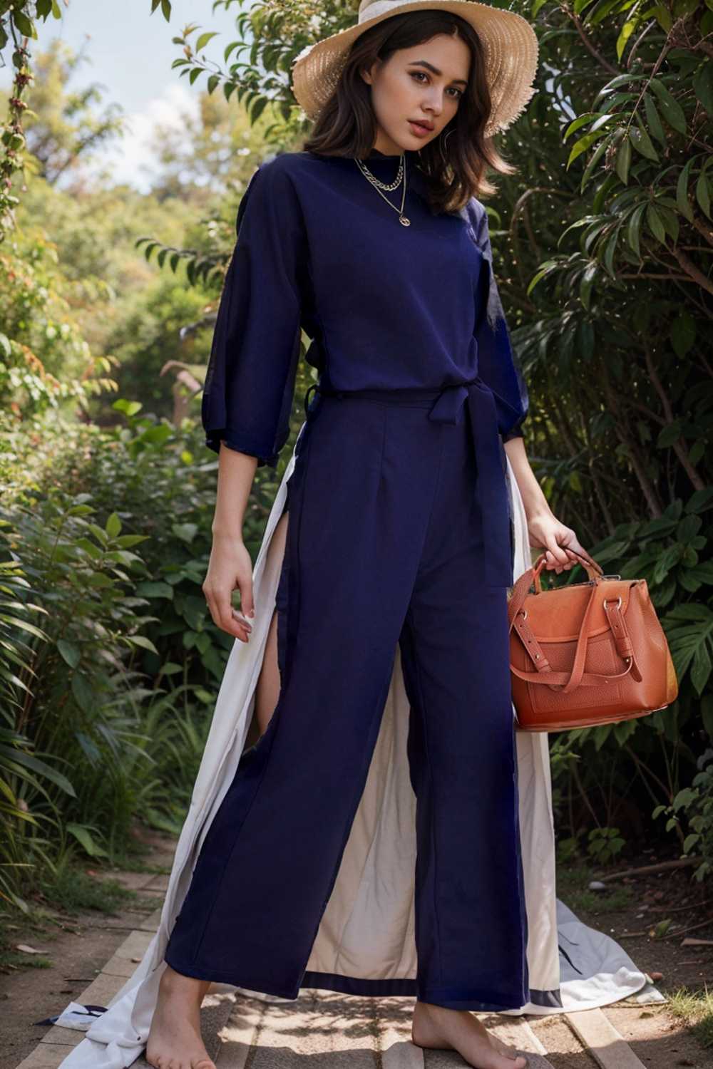 solid color one shoulder short sleeve jumpsuit 149713