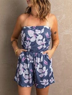 Solid Pocket Wide Leg Casual Jumpsuit