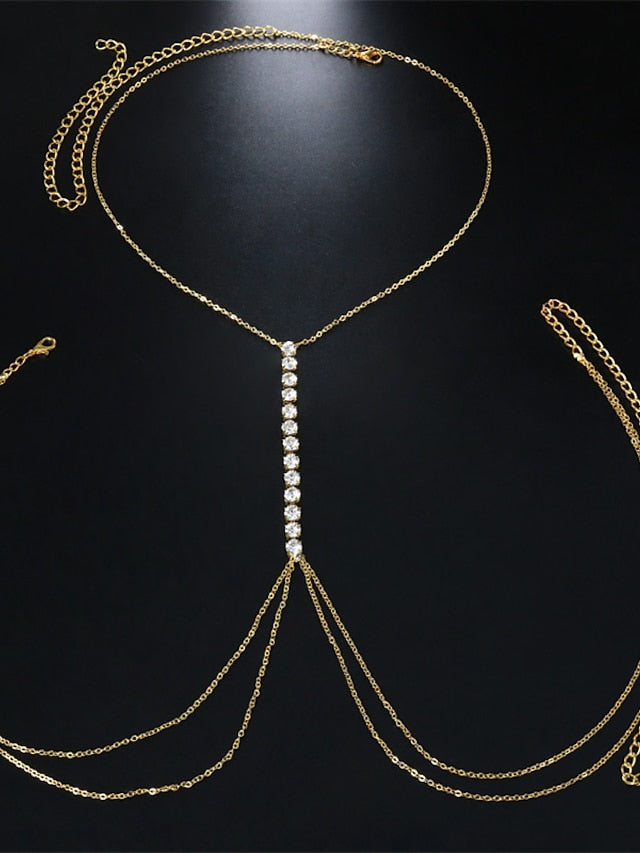 Women's body chain Fashion Street Pure Color Necklaces - LuckyFash™