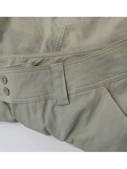 Women's Tactical Cargo Pants Trousers Cotton Blend Black Pink Wine Mid Waist Chic & Modern Casual / Sporty Sports Weekend Pocket Full Length Comfort Plain S M L XL XXL - LuckyFash™