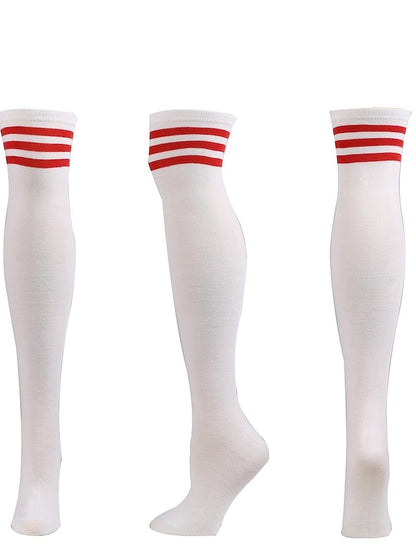 Women's Knee High Socks Party Daily Polyester Spandex Casual Classic Warm Cute 1 Pair - LuckyFash™