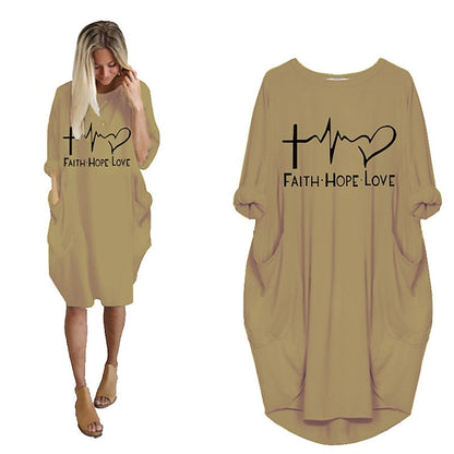 Women's T Shirt Dress Tee Dress Midi Dress Black White Champagne Half Sleeve Letter Ruched Summer Spring Crew Neck Casual 2023 S M L XL XXL 3XL 4XL 5XL