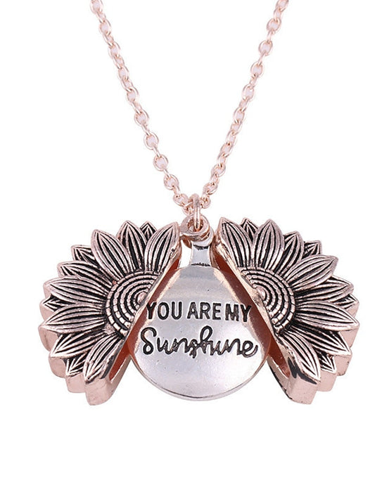 Women's necklace Fashion Street Sunflower Necklaces / Gold / Silver / Fall / Winter / Spring - LuckyFash™