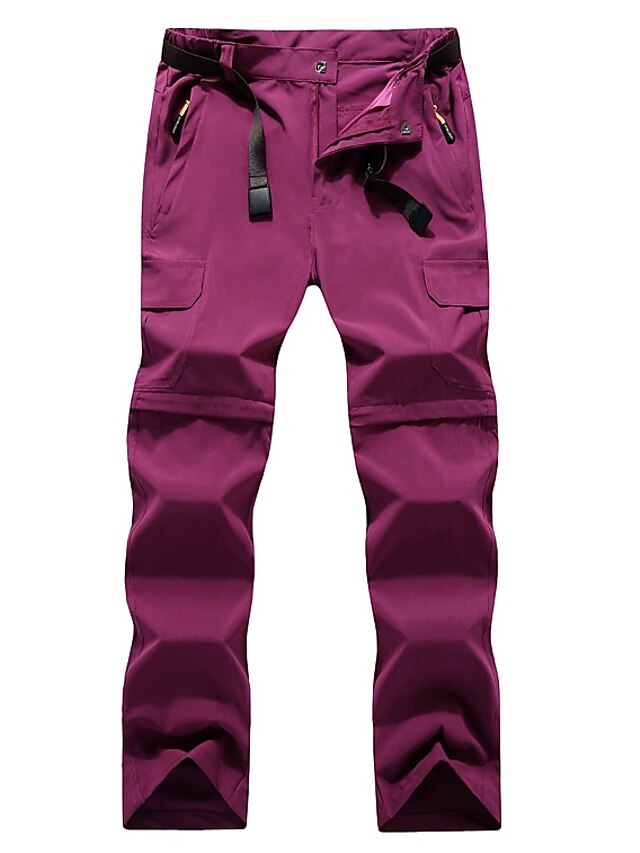 Women's Convertible Zip Off Pants Hiking Pants Trousers Summer Outdoor Breathable Quick Dry Stretchy Wear Resistance Pants / Trousers Bottoms Black Army Green Camping / Hiking Fishing S M L - LuckyFash™